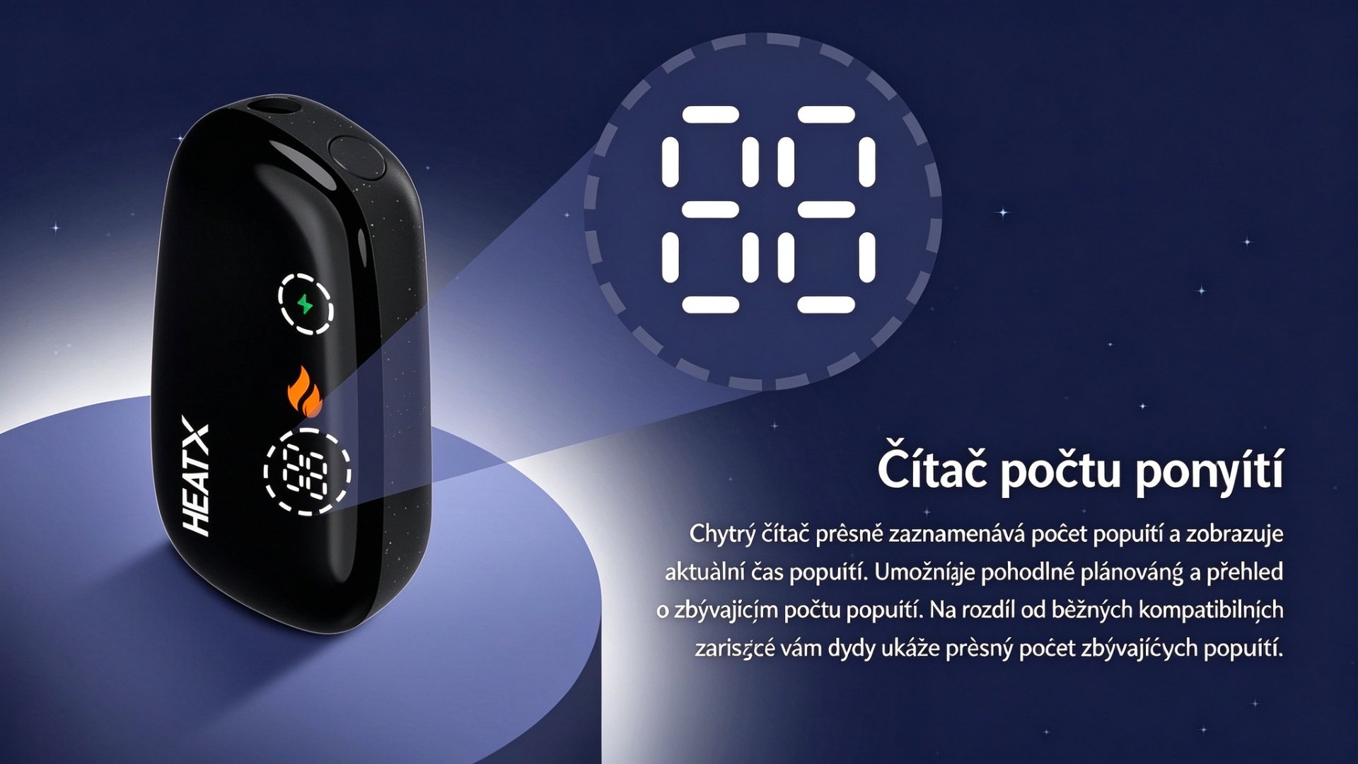 Chytrý čítač počtu potáhnutí